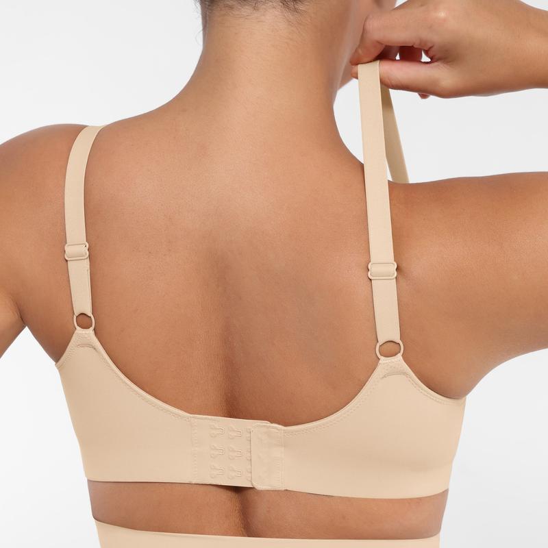 FeelinGirl WIRELESS Bra  Women's Bra Comfort  Bralettes non-underwire with three rows of buckle  & convenient straps Bra  Seamless   Bra